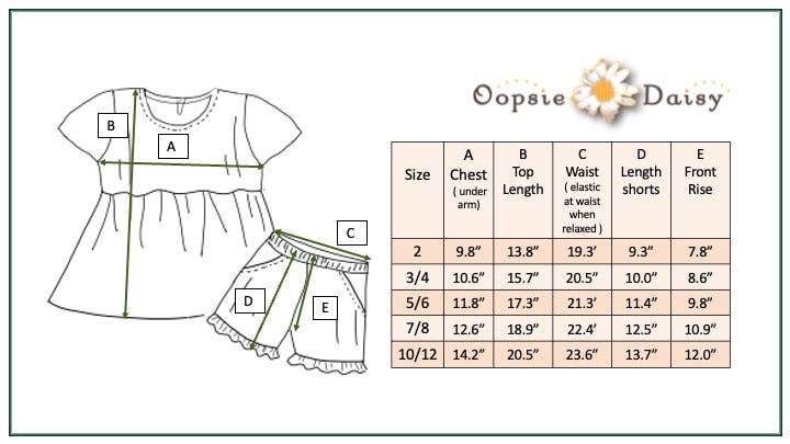 Kids Tropical Floral Pocket Ruffle Summer Short Set
