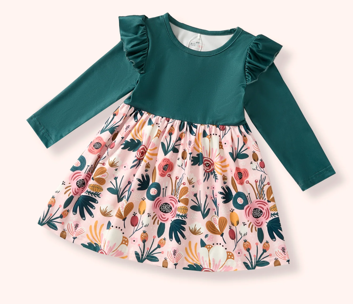 Cozy Botanicals dress-6/6x