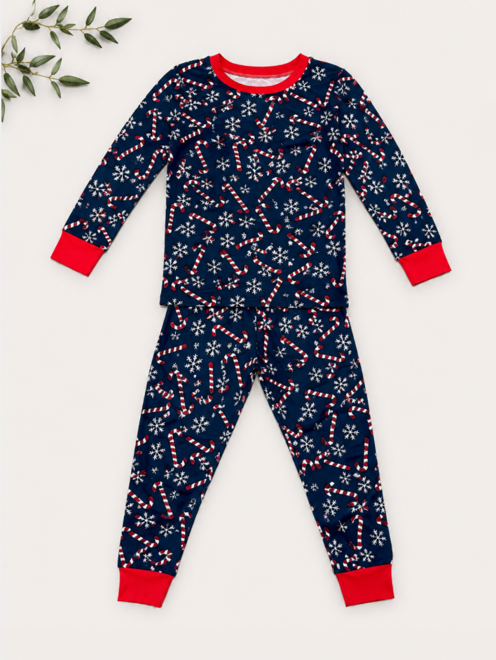 Candy Cane Christmas Pajamas-Boys