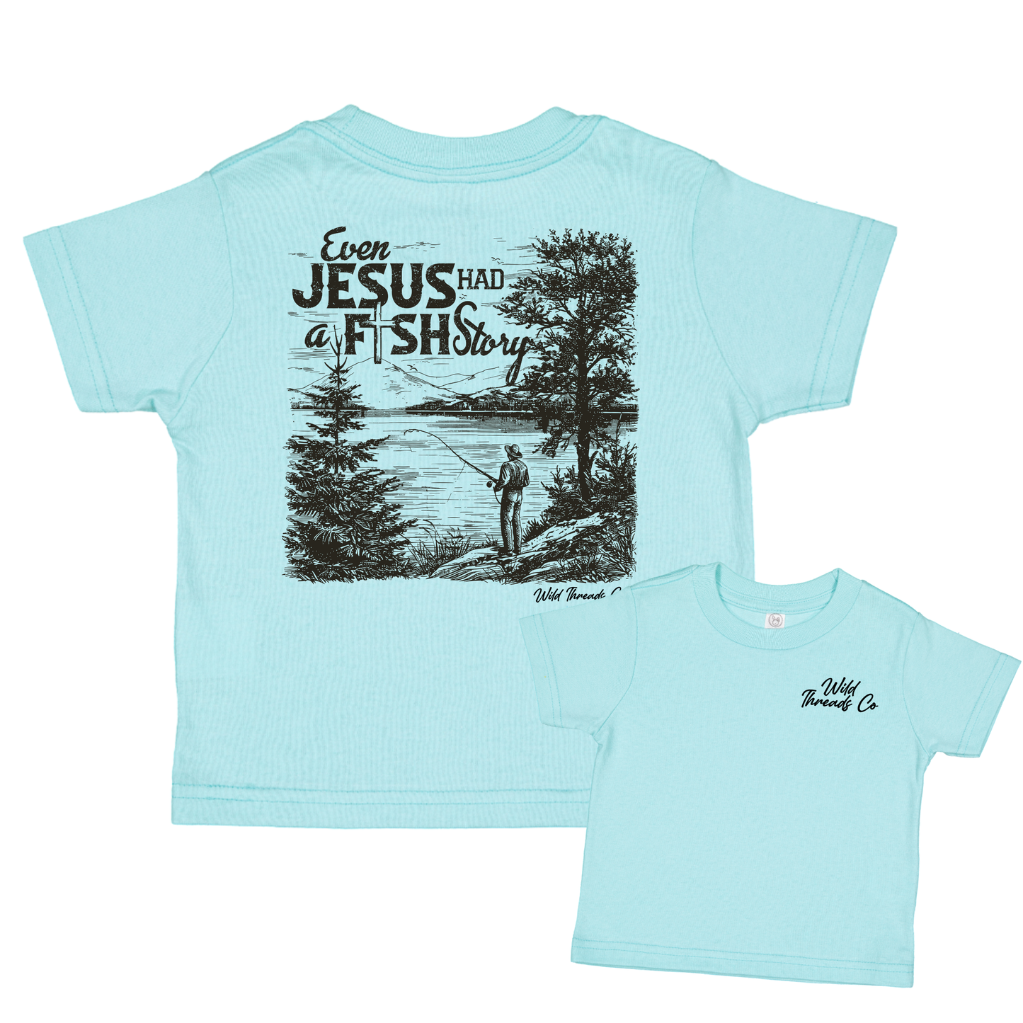Fish Story Tee: Chill Blue / S (6/8)