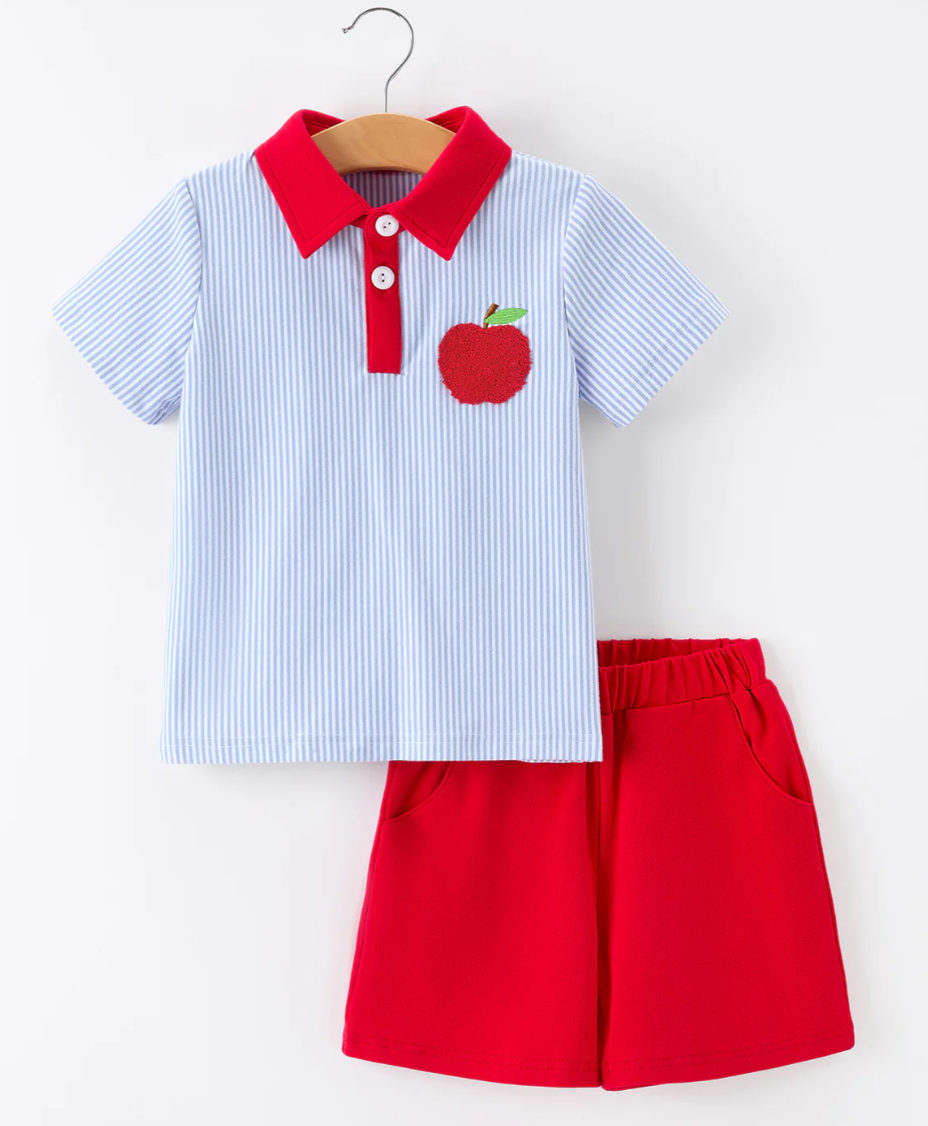 Apple Polo short set